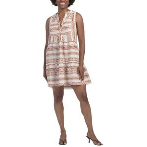 ELAN V-neck Swing Mini Dress